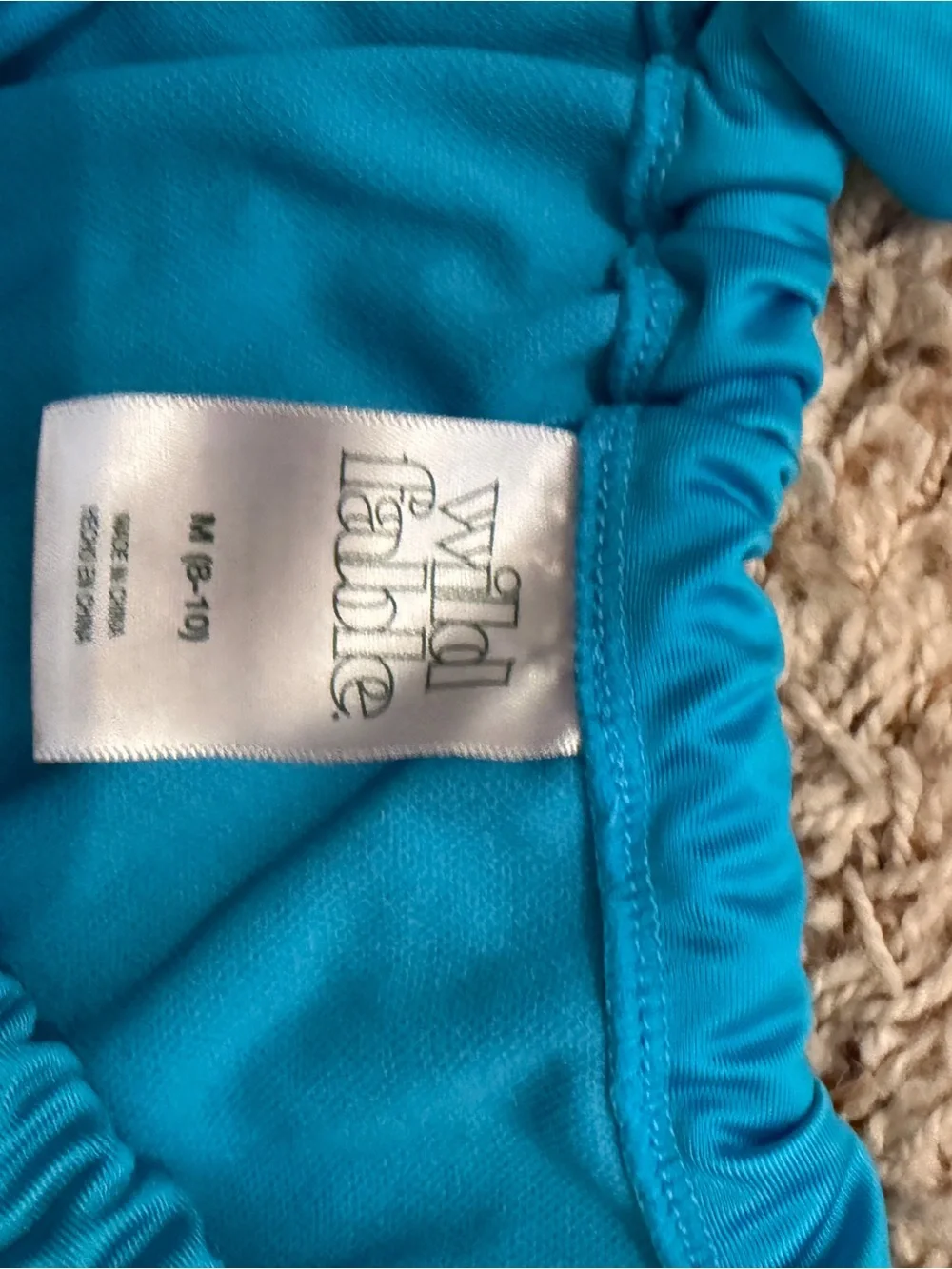 wild fable Bright Blue Girls Two-Piece Swim Bikini